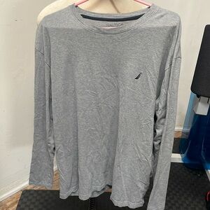 Nautica grey sleepwear long sleeve shirt XXL